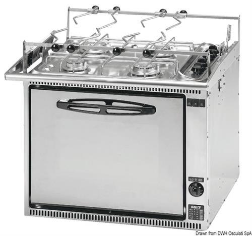 Cucina a gas SMEV a 4 fuochi con forno 